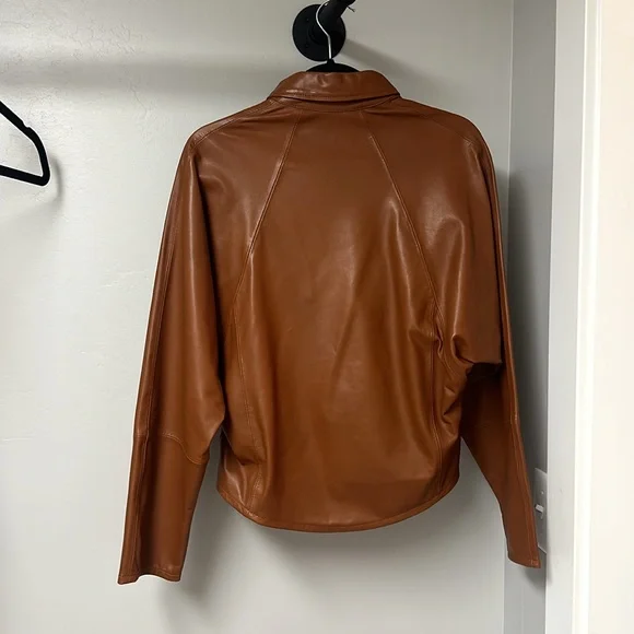 Super soft leather shirt with interior of suede - Picture 2 of 3